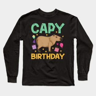 Capy Birthday Cappybara Capybara Long Sleeve T-Shirt